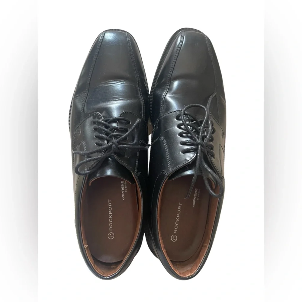 Rockport Men's Size 10 Classic Black Oxfords Dress shoes